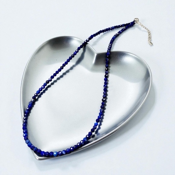 Amy Bee Jewelry Jewelry - Lapis Lazuli Faceted Beaded Necklace. New.
